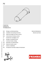 Franke F3EM1022 Instrucciones De Montaje