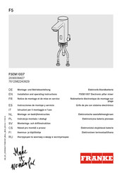 Franke F5EM1007 Instrucciones De Montaje Y Servicio