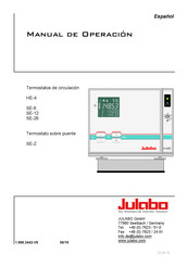 Julabo SE-12 Manual De Operación