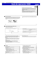 Casio 5580 Guía De Operación