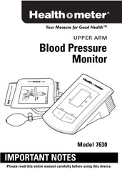 Health O Meter 7630 Manual Del Usario