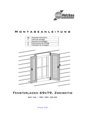Weka Holzbau 100.1301.00.00 Instrucciones De Montaje