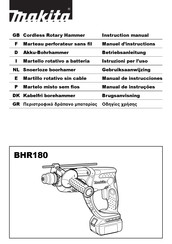 Makita BHR180 Manual De Instrucciones