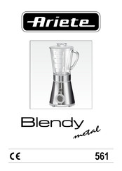 ARIETE Blendy metal Manual De Instrucciones