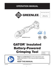 Greenlee GATOR Operación Manual