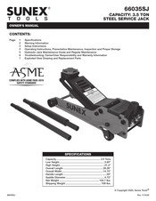 Sunex Tools 66035SJ Manual Del Propietário