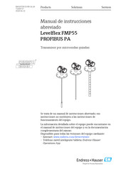 Endress+Hauser Levelflex FMP51 Manual De Instrucciones Abreviado