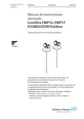 Endress+Hauser Levelflex FMP57 PROFIBUS PA Manual De Instrucciones Abreviado