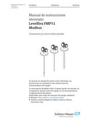 Endress+Hauser Levelflex FMP51 Manual De Instrucciones Abreviado