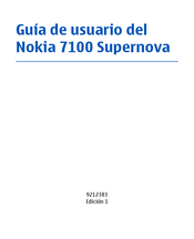 Nokia 7100 Supernova Guía De Usuario