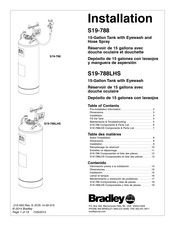 Bradley S19-788LHS Manual De Instrucciones