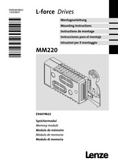 Lenze MM220 Instrucciones Para El Montaje