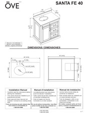 OVE SANTA FE 40 Manual De Instalación