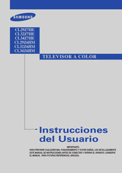 Samsung CL32Z7HE Instrucciones Del Usuario