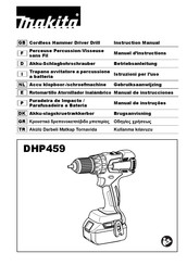 Makita DHP459 Manual De Instrucciones