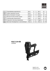 Schneider Airsystems KLG 114-65 Manual De Instrucciones