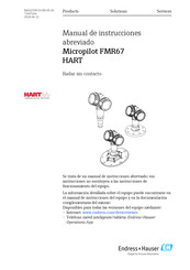 Endress+Hauser Micropilot FMR67 HART Manual De Instrucciones Abreviado