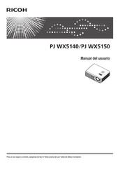 Ricoh PJ WX5150 Manual Del Usuario