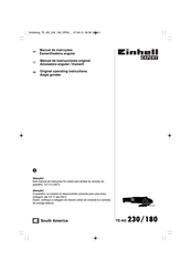 EINHELL Expert TE-AG 180 Manual De Instrucciones Original