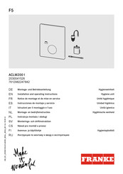 Franke ACLM2001 Instrucciones De Montaje Y Servicio