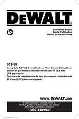 DeWalt DCS498 Manual De Instrucciones