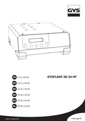 GYS GYSFLASH 30-24 HF Manual De Uso