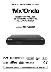 Mx Onda MX-PVR5297 Manual De Instrucciones