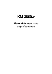 Kyocera KM-3650w Manual De Uso