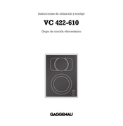 Gaggenau VC 422-610 Instrucciones De Utilización Y Montaje