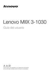 Lenovo MIIX 3-1030 Guia Del Usuario