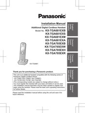 Panasonic KX-TGA681EXB Manual De Instalación