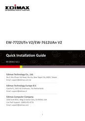 Edimax EW-7722UTn V2 Guía De Inicio Rápida