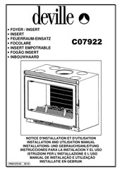 deville C07922 Instrucciones Para La Instalación Y El Uso