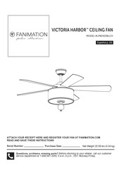 Fanimation VICTORIA HARBOR LP8242SBLCH Manual Del Usuario