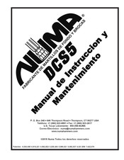 Numa DCS5 Manual De Instrucción Y Mantenimiento