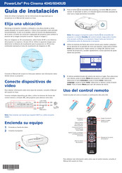 Epson PowerLite Pro Cinema 4040 Manual Del Usuario