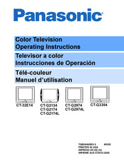 Panasonic CT-G2974L Instrucciones De Operación