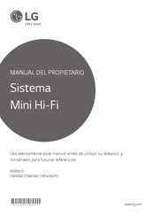 LG CM4360 Manual Del Propietário