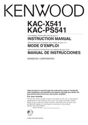 Kenwood KAC-PS541 Manual De Instrucciones