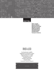 Rotel RKB-650 Manual De Instrucciones