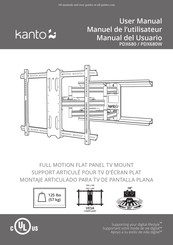 Kanto PDX680 Manual Del Usuario