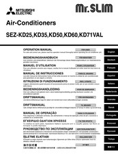 Mitsubishi Electric Mr. Slim SEZ-KD25VAL Manual De Instrucciones