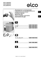 elco ErP VG 2.205 DP E Manual De Uso