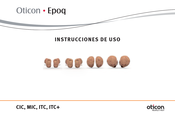 Oticon Epoq CIC Instrucciones De Uso