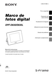 Sony DPF-D830L Manual De Instrucciones