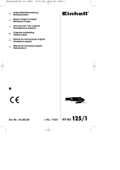 EINHELL RT-AG 125/1 Manual De Instrucciones