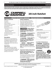 Campbell Hausfeld Tl050189 Instrucciones De Operación