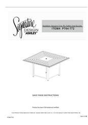 Ashley Signature P764-772 Manual De Instrucciones