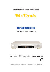 Mx Onda MX-DVD840 Manual De Instrucciones