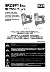 Max NF235F/18 Manual De Funcionamiento